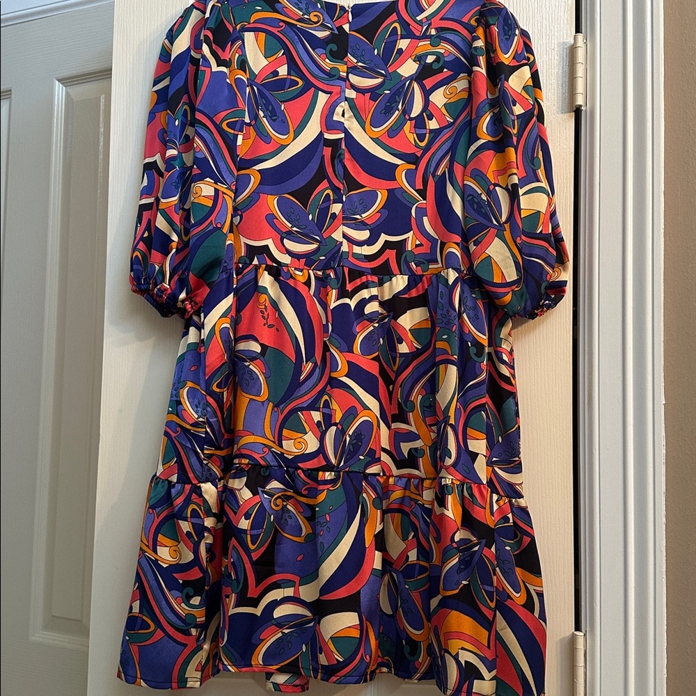 TCEC Multicolor Patterned Dress - Picture 4 of 6